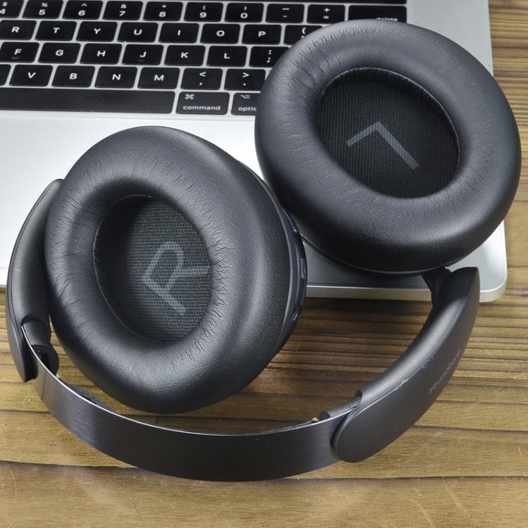 For Anker Space Q45 1pair Ear Muffs Foam Noise Reduction Earmuffs, Spec: Potein Leather White - Earmuff & Pad by buy2fix | Online Shopping UK | buy2fix