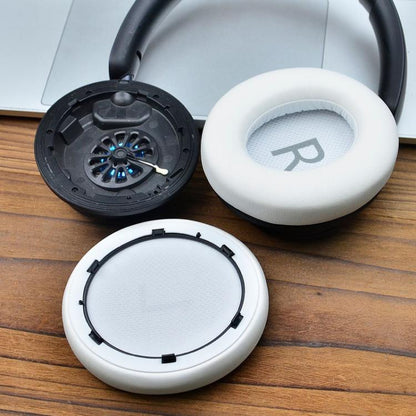 For Anker Space Q45 1pair Ear Muffs Foam Noise Reduction Earmuffs, Spec: Potein Leather Blue - Earmuff & Pad by buy2fix | Online Shopping UK | buy2fix