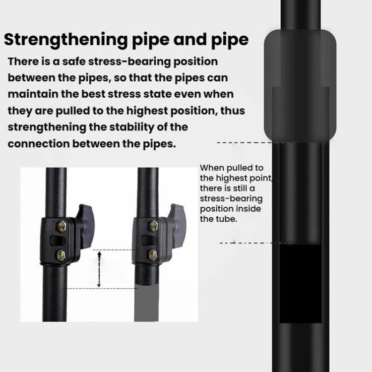 2.1m Multi-Functional Selfie Floor Photography Light Stand Live Streaming Fill Light Stand - Stand by buy2fix | Online Shopping UK | buy2fix