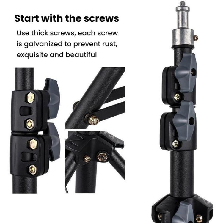 1.7m Multi-Functional Selfie Floor Photography Light Stand Live Streaming Fill Light Stand - Stand by buy2fix | Online Shopping UK | buy2fix