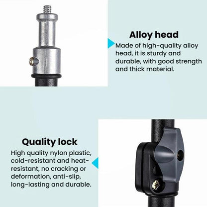 2.1m Multi-Functional Selfie Floor Photography Light Stand Live Streaming Fill Light Stand - Stand by buy2fix | Online Shopping UK | buy2fix