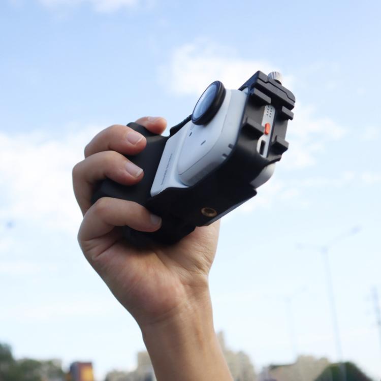 For Insta360 GO Ultra Street Photography Grip Kit Handheld Shooting Expansion Cage Frame(Black) - Mount & Holder by buy2fix | Online Shopping UK | buy2fix