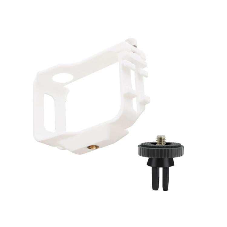 For Insta360 GO Ultra PC Expansion Cage with 1/4-inch Screw Hole & Cold Shoe Mount(White) - Mount & Holder by buy2fix | Online Shopping UK | buy2fix