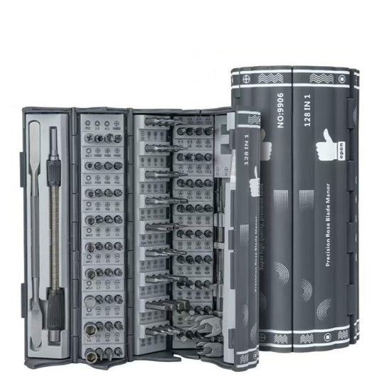 128-In-1 Precision Screwdriver Set With Roll-Up Case Magnetic Repair Tool Kit - Screwdriver Set by buy2fix | Online Shopping UK | buy2fix