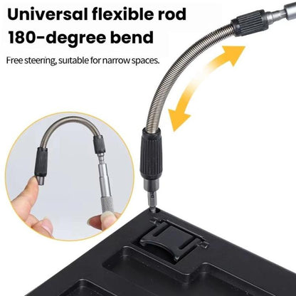 128-In-1 Precision Screwdriver Set With Roll-Up Case Magnetic Repair Tool Kit - Screwdriver Set by buy2fix | Online Shopping UK | buy2fix