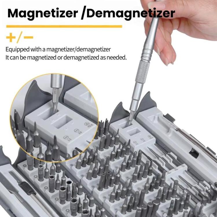 128-In-1 Precision Screwdriver Set With Roll-Up Case Magnetic Repair Tool Kit - Screwdriver Set by buy2fix | Online Shopping UK | buy2fix
