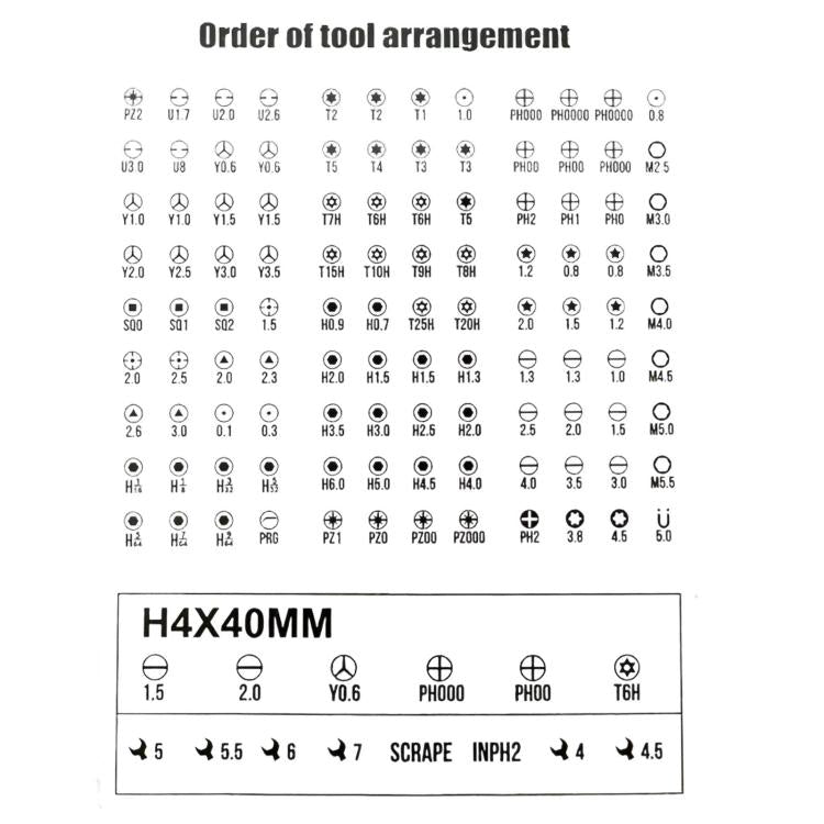 128-In-1 Precision Screwdriver Set With Roll-Up Case Magnetic Repair Tool Kit - Screwdriver Set by buy2fix | Online Shopping UK | buy2fix