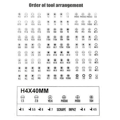 128-In-1 Precision Screwdriver Set With Roll-Up Case Magnetic Repair Tool Kit - Screwdriver Set by buy2fix | Online Shopping UK | buy2fix