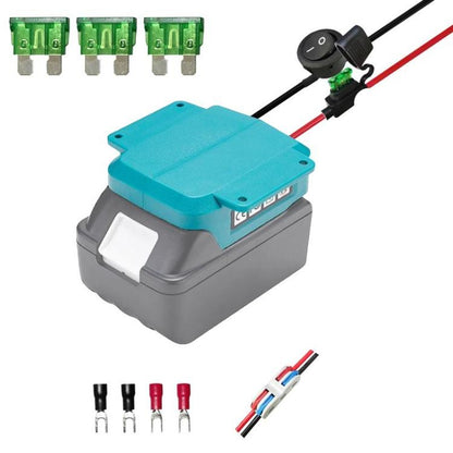 For Makita 18V 18650 Lithium Battery Charger Tool Battery Converter With Protection Switch - Charger & Converter by buy2fix | Online Shopping UK | buy2fix