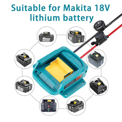 For Makita 18V 18650 Lithium Battery Charger Tool Battery Converter No Protective Switch - Charger & Converter by buy2fix | Online Shopping UK | buy2fix
