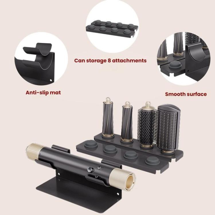 For Dyson Airwrap Styler and Nozzles Modular Desktop Storage Stand, Holds 8 Attachments(Black) - For Dyson Accessories by buy2fix | Online Shopping UK | buy2fix