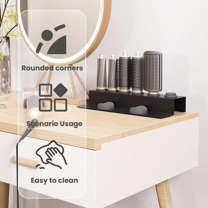 For Dyson Airwrap Attachment Storage Stand All-in-One Desktop Organizer Holds 6 Nozzles(White) - For Dyson Accessories by buy2fix | Online Shopping UK | buy2fix