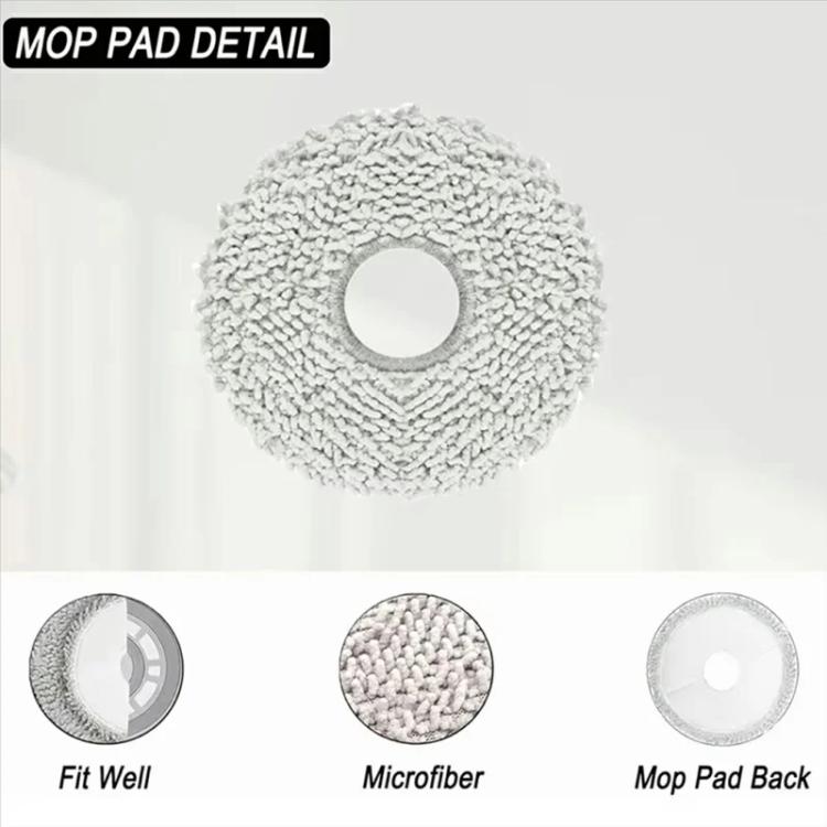 For Roborock G30 U Sweeping Robot Accessories, Spec: 2 Gray Wipes - For Roborock Accessories by buy2fix | Online Shopping UK | buy2fix