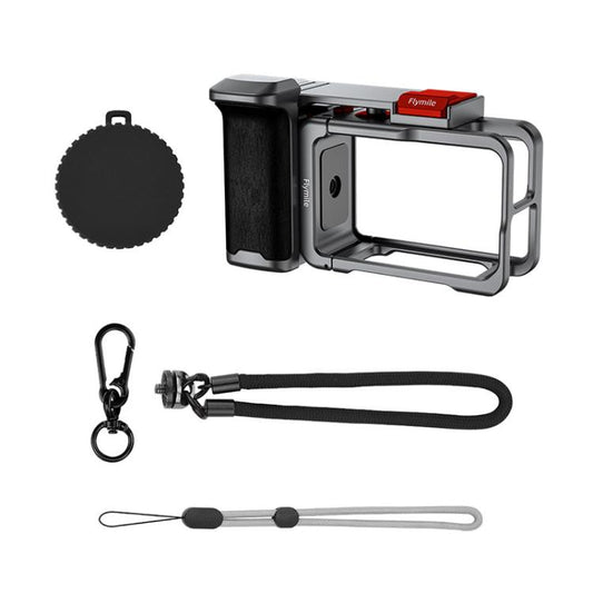 Flymile Street Shooting Handle Kit for DJI Osmo Action 5 Pro/4/3 Action Camera Aluminum Expansion Cage(Metal Color) - Protection Frame by Flymile | Online Shopping UK | buy2fix