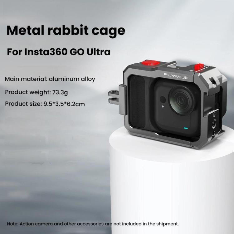 For Insta360 GO Ultra Flymile Metal Cage Quick Release Extended Frame(GU003) - Mount & Holder by Flymile | Online Shopping UK | buy2fix