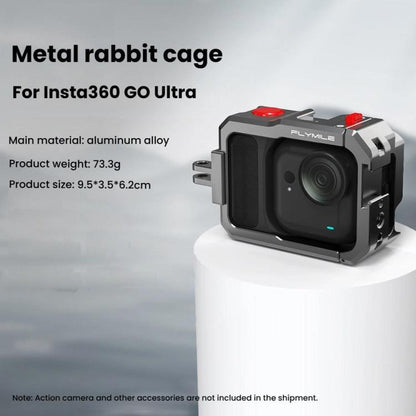 For Insta360 GO Ultra Flymile Metal Cage Quick Release Extended Frame(GU003) - Mount & Holder by Flymile | Online Shopping UK | buy2fix