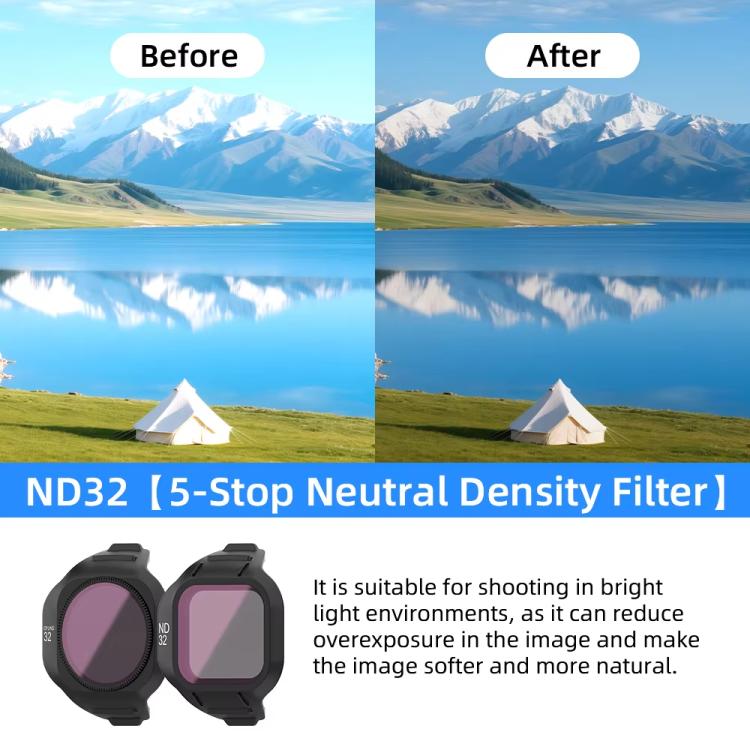 For DJI Mini 5 Pro Drone Magnetic Lens Filters ND8/PL - Lens Filter by buy2fix | Online Shopping UK | buy2fix