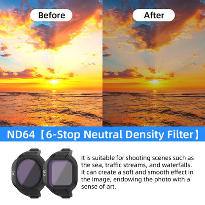 For DJI Mini 5 Pro Drone Magnetic Lens Filters ND64//PL - Lens Filter by buy2fix | Online Shopping UK | buy2fix