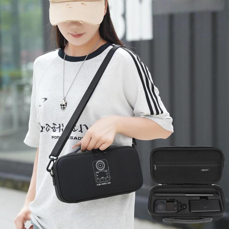 BKano Carrying Case for DJI Osmo 360 Adventure Combo Water-Resistant Hard Shell Shoulder/Handbag(Black) - Case & Bags by BKano | Online Shopping UK | buy2fix