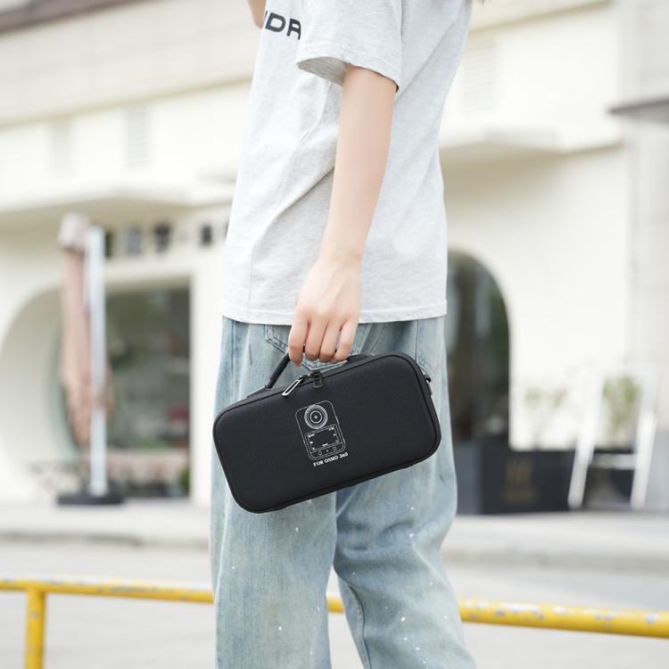 BKano Carrying Case for DJI Osmo 360 Adventure Combo Water-Resistant Hard Shell Shoulder/Handbag(Black) - Case & Bags by BKano | Online Shopping UK | buy2fix