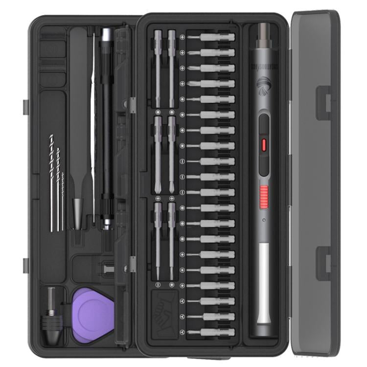 CREATIONSPACE CS0802A 42pcs Mini Electric Rechargeable Screwdriver Set - Screwdriver Set by CREATIONSPACE | Online Shopping UK | buy2fix