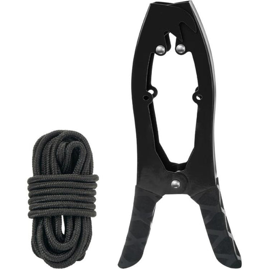 Canoe/Kayak Self-Locking Stainless Steel Anchor Clamp With Toothed Jaws, Specification: Black