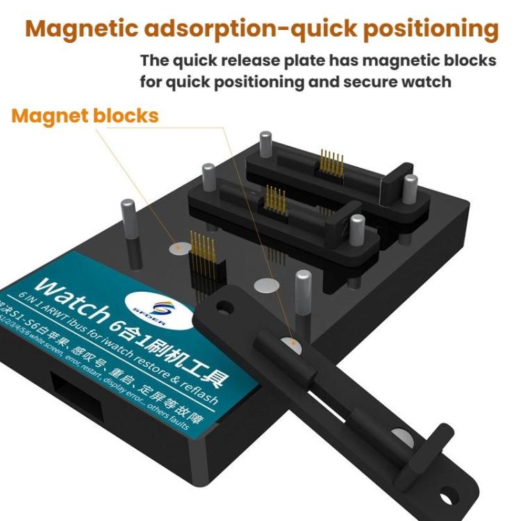 SFDER 7 In 1 Watch Flashing Test Stand, For iWatch Series 1 / 2 / 3 / 4 / 5 / 6(Third Generation) - Test Tools by buy2fix | Online Shopping UK | buy2fix