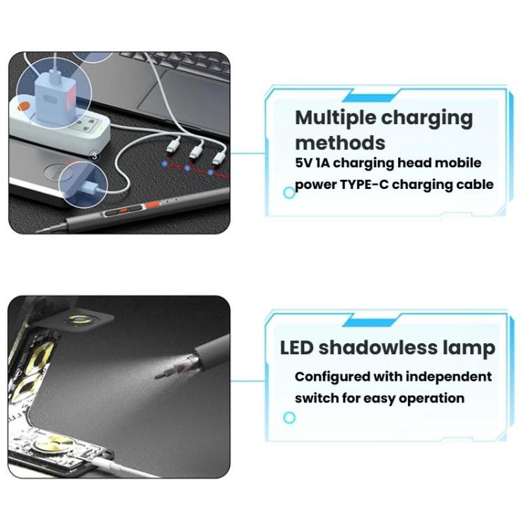 CREATIONSPACE CS0706A Rechargeable Electric Precision Screwdriver Set - Screwdriver by CREATIONSPACE | Online Shopping UK | buy2fix