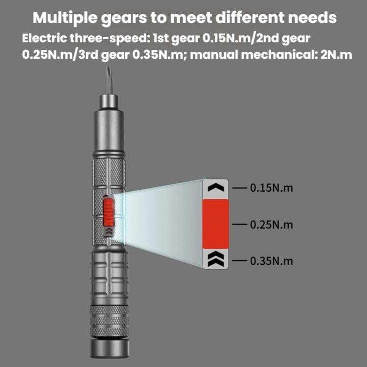 CREATIONSPACE CS0603A 33pcs Small Mini Electric Screwdriver Set - Screwdriver Set by CREATIONSPACE | Online Shopping UK | buy2fix