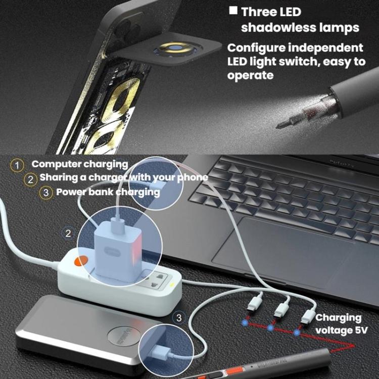 CREATIONSPACE CS0800A High-Torque Mini Electric Screwdriver For Mobile Phone Repair - Screwdriver by CREATIONSPACE | Online Shopping UK | buy2fix