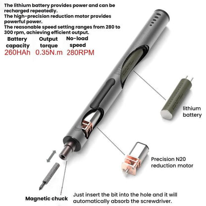 CREATIONSPACE CS0202B 23pcs Pen-Shaped Electric Screwdriver Precision Screwdriver Set - Screwdriver Set by CREATIONSPACE | Online Shopping UK | buy2fix