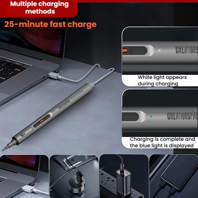 CREATIONSPACE CS0303B 60pcs Mini Electric Screwdriver Set - Screwdriver Set by CREATIONSPACE | Online Shopping UK | buy2fix