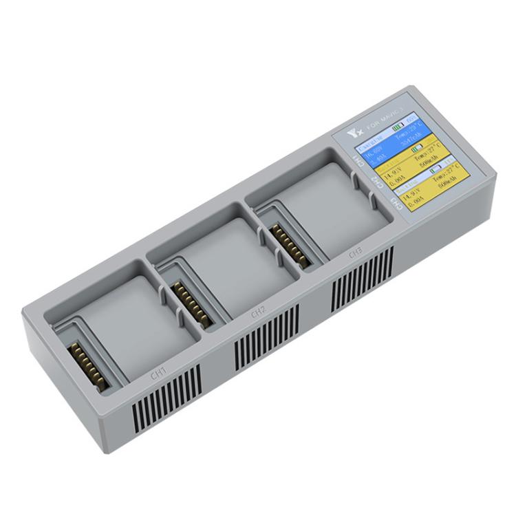 For DJI Mavic 3 YX Battery Charger Digital Display Color Screen Charging Manager(Gray) - Charger by YX | Online Shopping UK | buy2fix