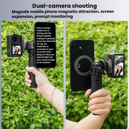 For DJI Osmo Action 3 / 4 / 5 Pro / Osmo 360 Flymile Quick-Release Magnetic Mount(Black) - Mount & Holder by Flymile | Online Shopping UK | buy2fix