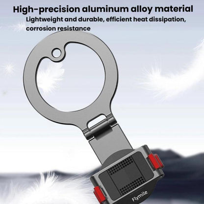 For DJI Osmo Action 3 / 4 / 5 Pro / Osmo 360 Flymile Quick-Release Magnetic Mount(Black) - Mount & Holder by Flymile | Online Shopping UK | buy2fix