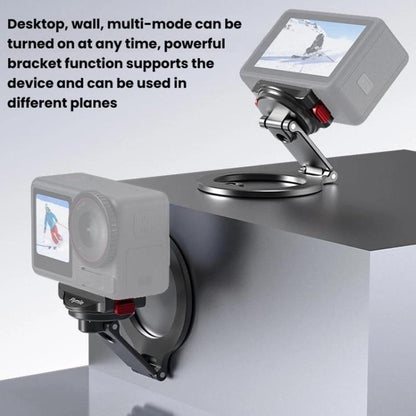 For DJI Osmo Action 3 / 4 / 5 Pro / Osmo 360 Flymile Quick-Release Magnetic Mount(Black) - Mount & Holder by Flymile | Online Shopping UK | buy2fix