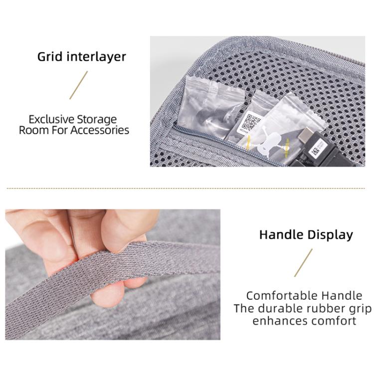 For DJI Mini 5 Pro Standard Edition Nylon Storage Bag Portable Handbag(Black) - Carry Cases & Bags by buy2fix | Online Shopping UK | buy2fix