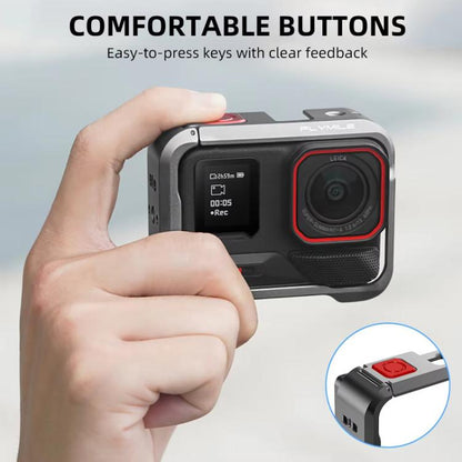 For Insta360 Ace Pro / Ace Pro 2 Flymile Rabbit Cage Metal Protective Frame Extension Action Camera Accessories(Black) - Mount & Holder by Flymile | Online Shopping UK | buy2fix