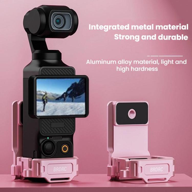 For DJI Osmo Pocket 3 BRDRC Magnetic Mount Expandable Back Clip Adapter(Pink) - Mount & Holder by BRDRC | Online Shopping UK | buy2fix