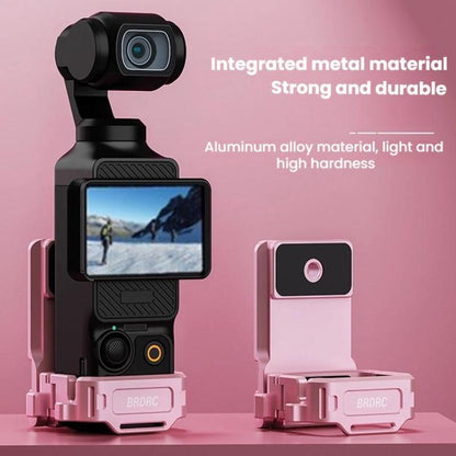 For DJI Osmo Pocket 3 BRDRC Magnetic Mount Expandable Back Clip Adapter(Pink) - Mount & Holder by BRDRC | Online Shopping UK | buy2fix