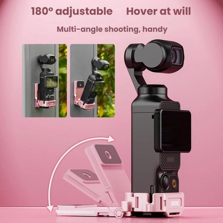 For DJI Osmo Pocket 3 BRDRC Magnetic Mount Expandable Back Clip Adapter(Pink) - Mount & Holder by BRDRC | Online Shopping UK | buy2fix