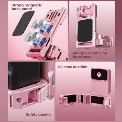 For DJI Osmo Pocket 3 BRDRC Magnetic Mount Expandable Back Clip Adapter(Pink) - Mount & Holder by BRDRC | Online Shopping UK | buy2fix