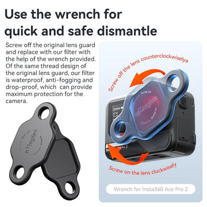 For Insta360 Ace Pro 2 aMagisn Dive Filter Underwater Waterproof Camera Lens Protector(Red) - Len Accessories by aMagisn | Online Shopping UK | buy2fix