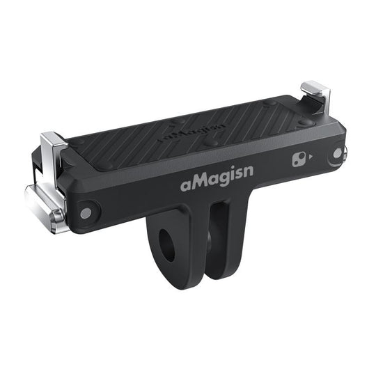 For Insta360 Go Ultra Camera aMagisn Quick Release Magnetic Base Plastic Mount Adapter(Black)