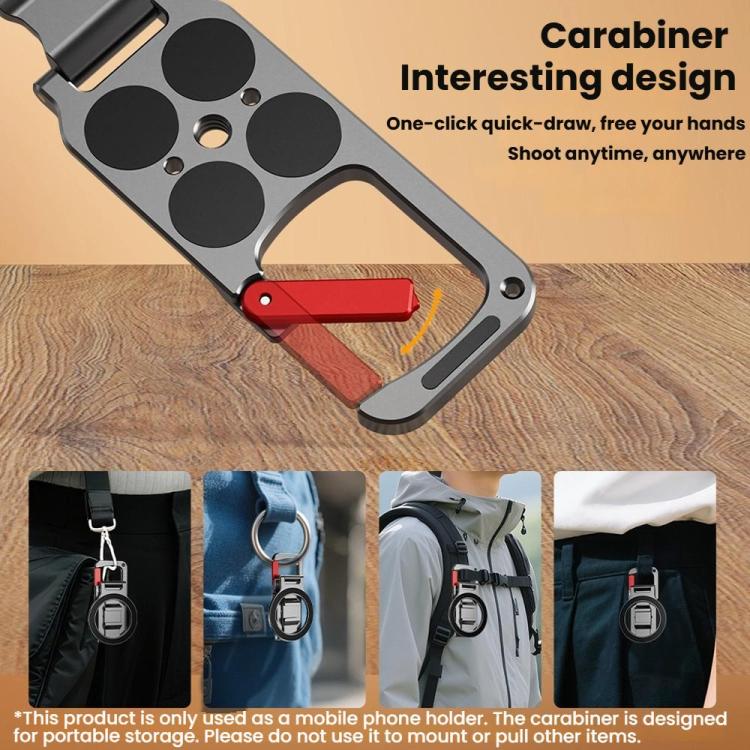 Flymile MB015 Magsafe Magnetic Cell Phone Shooter Folding Metal Clip 1/4 Expanding Stand Accessory - Desktop Holder by Flymile | Online Shopping UK | buy2fix