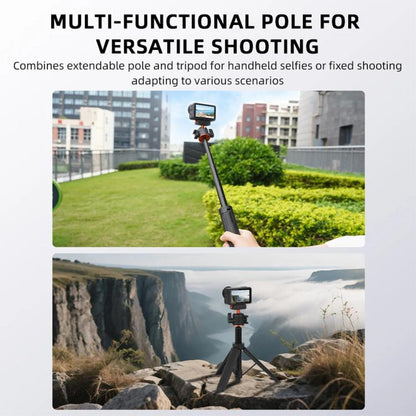 For DJI Osmo Action 3 / 4 / 5 Pro Flymile AC5012_5 Extended Selfie Stick Holder Magnetic Quick Release Tripod - Mount & Holder by Flymile | Online Shopping UK | buy2fix