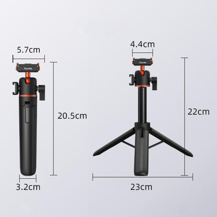 For DJI Osmo Action 3 / 4 / 5 Pro Flymile AC5012_5 Extended Selfie Stick Holder Magnetic Quick Release Tripod - Mount & Holder by Flymile | Online Shopping UK | buy2fix