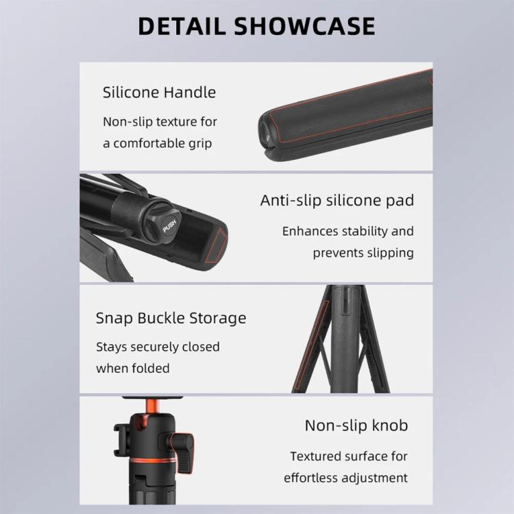 For DJI Osmo Action 3 / 4 / 5 Pro Flymile AC5012_5 Extended Selfie Stick Holder Magnetic Quick Release Tripod - Mount & Holder by Flymile | Online Shopping UK | buy2fix