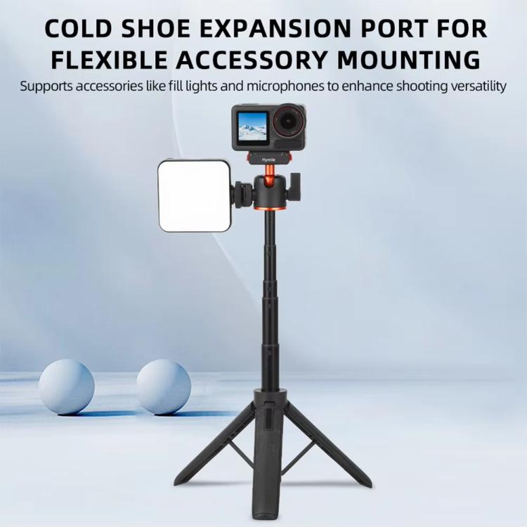 For DJI Osmo Action 3 / 4 / 5 Pro Flymile AC5012_5 Extended Selfie Stick Holder Magnetic Quick Release Tripod - Mount & Holder by Flymile | Online Shopping UK | buy2fix