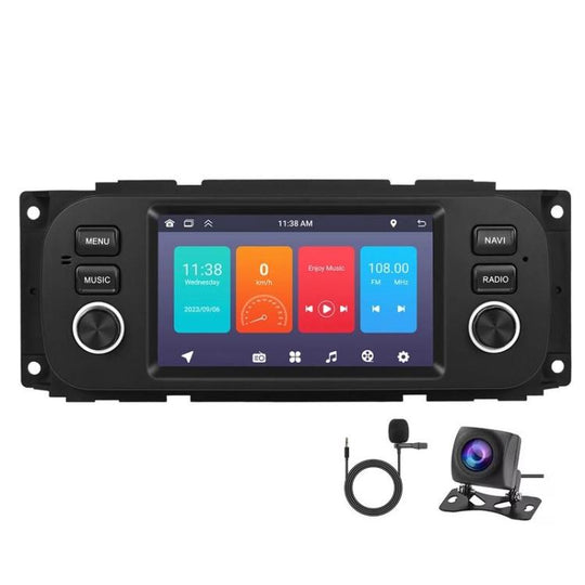 5 Inch Landscape Android Car Player Car Central Control All-In-One Unit, Style: Standard+12 Lights Camera+Mic(1+32G)
